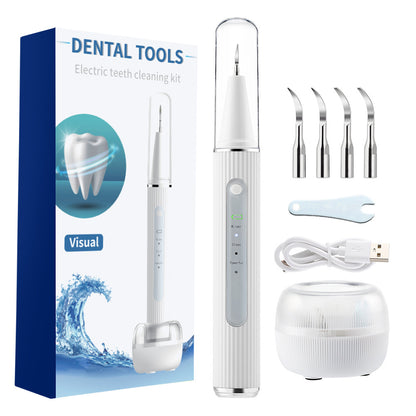 3-Speed Visible Ultrasonic Electric Tooth Cleaner Tooth Cleaning Beauty Instrument To Remove Tartar And Calculus Tooth Cleaning Device