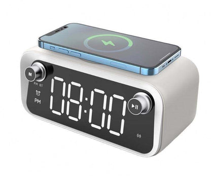 New alarm clock wireless charging Bluetooth clock thermometer wireless charging