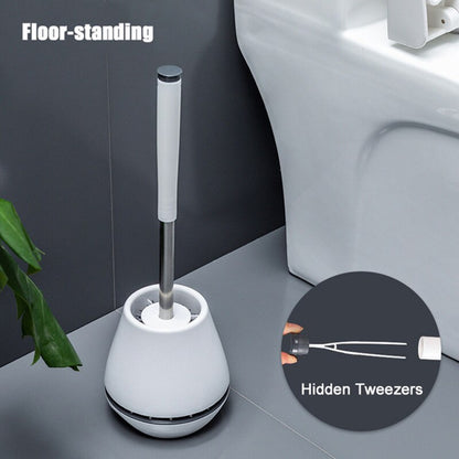 Silicone TPR Toilet Brush Wall-mounted Cleaning Brush For Bathroom Household Cleaning Product Bathroom Accessories