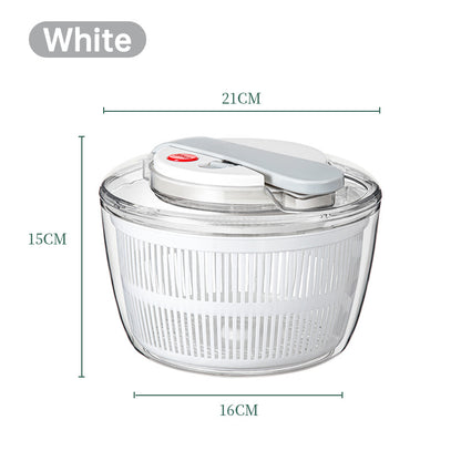 Multifunction 3 in 1 kitchen fruit vegetable dryer tools large manual Lettuce salad Spinner with Lidmaterial: plastic