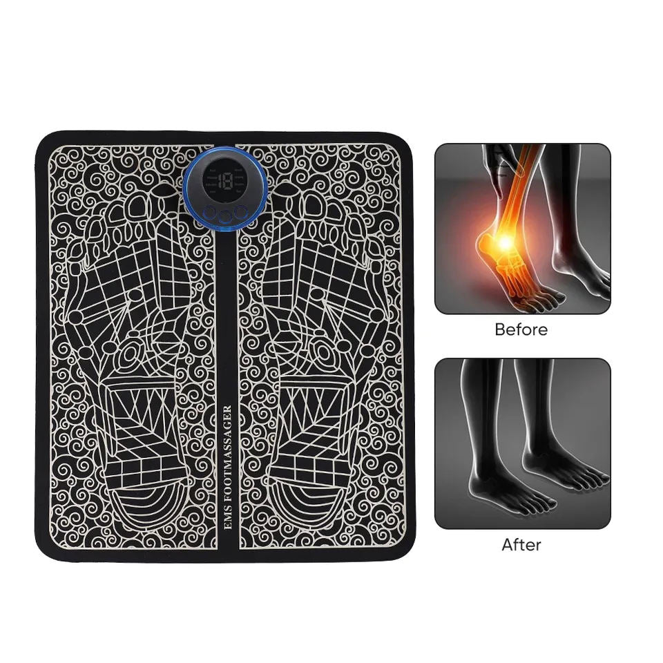 Hot Products Massage Pad Feet Muscle Stimulator Massage Mat Heated Electric Foot Massager For Old People