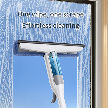 Multifunctional Spray Mop Window Cleaner Glass Wiper with Silicone Scraper Shower Wiper Floor Cleaning Mop Window Washer