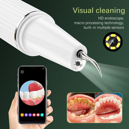 3-Speed Visible Ultrasonic Electric Tooth Cleaner Tooth Cleaning Beauty Instrument To Remove Tartar And Calculus Tooth Cleaning Device