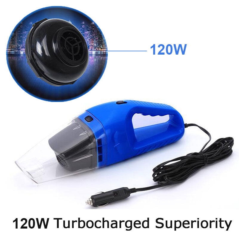 Car Vacuum Cleaner 120W Portable Handheld Vacuum Cleaner Wet and Dry Dual Use Car Vacuum Aspirateur Voiture 12V