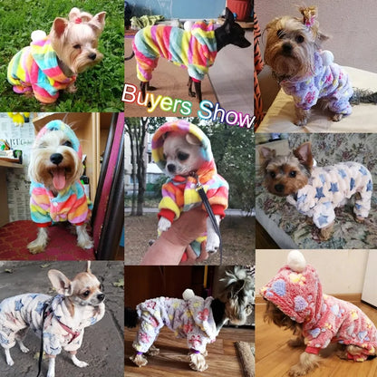 Dog Fleece Pajamas