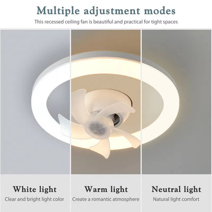 Control 360 Rotation Cooling Electric fan Lamp Chandelier For Room Home Decor