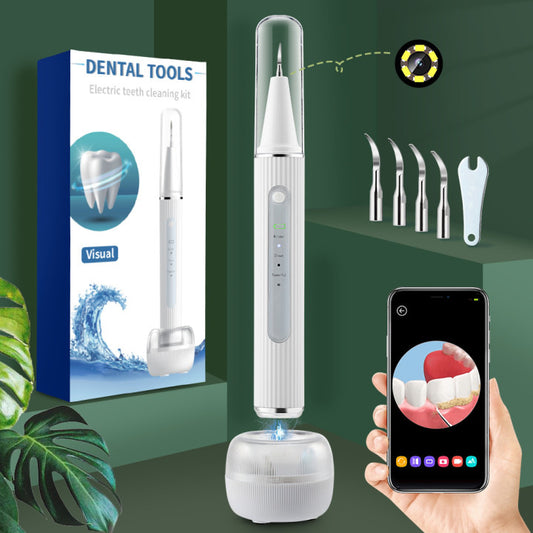 3-Speed Visible Ultrasonic Electric Tooth Cleaner Tooth Cleaning Beauty Instrument To Remove Tartar And Calculus Tooth Cleaning Device