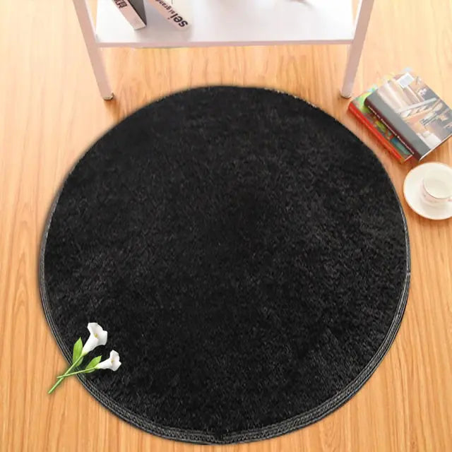 2023 New Warm Thick Round Rug Carpets