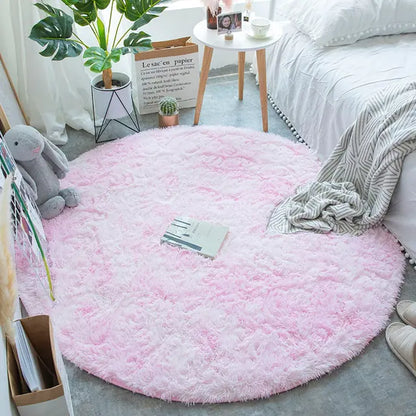 2023 New Warm Thick Round Rug Carpets