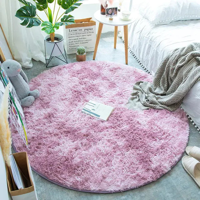 2023 New Warm Thick Round Rug Carpets