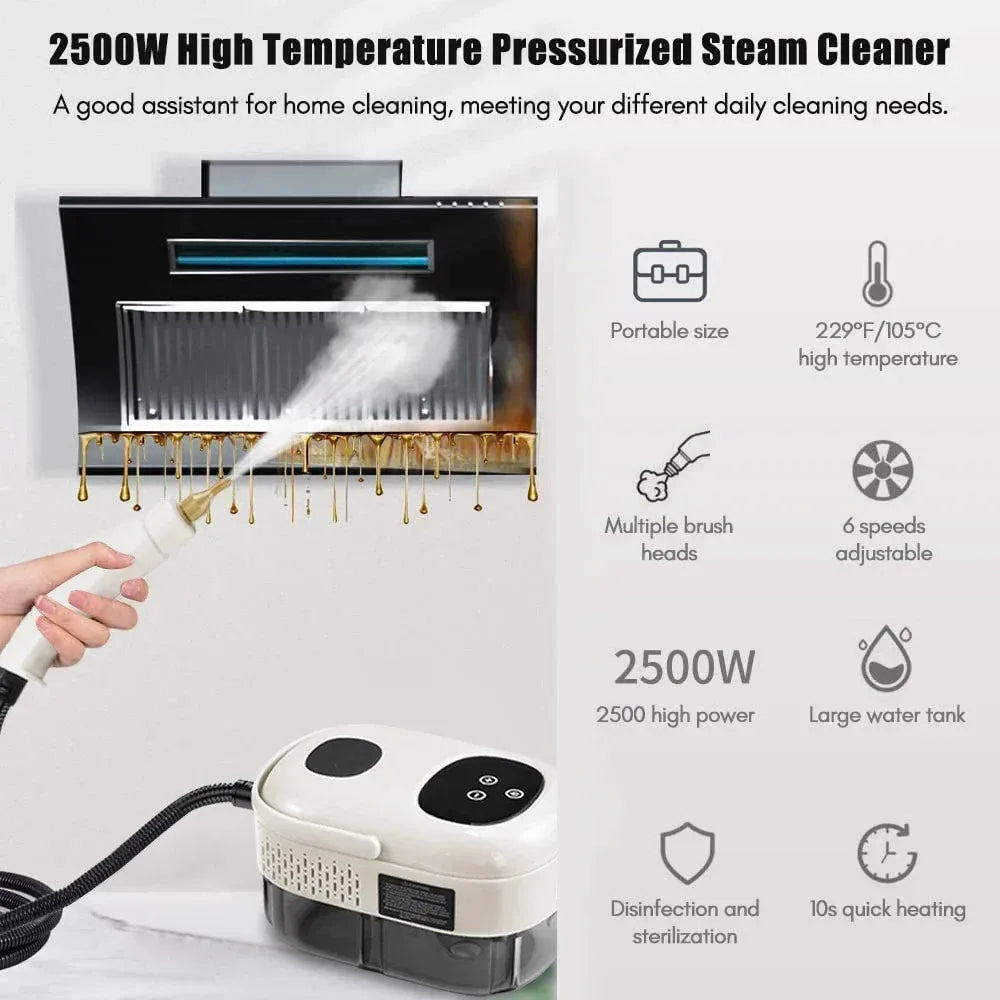 2500W Steam Cleaner High Temperature Sterilization Air Conditioning