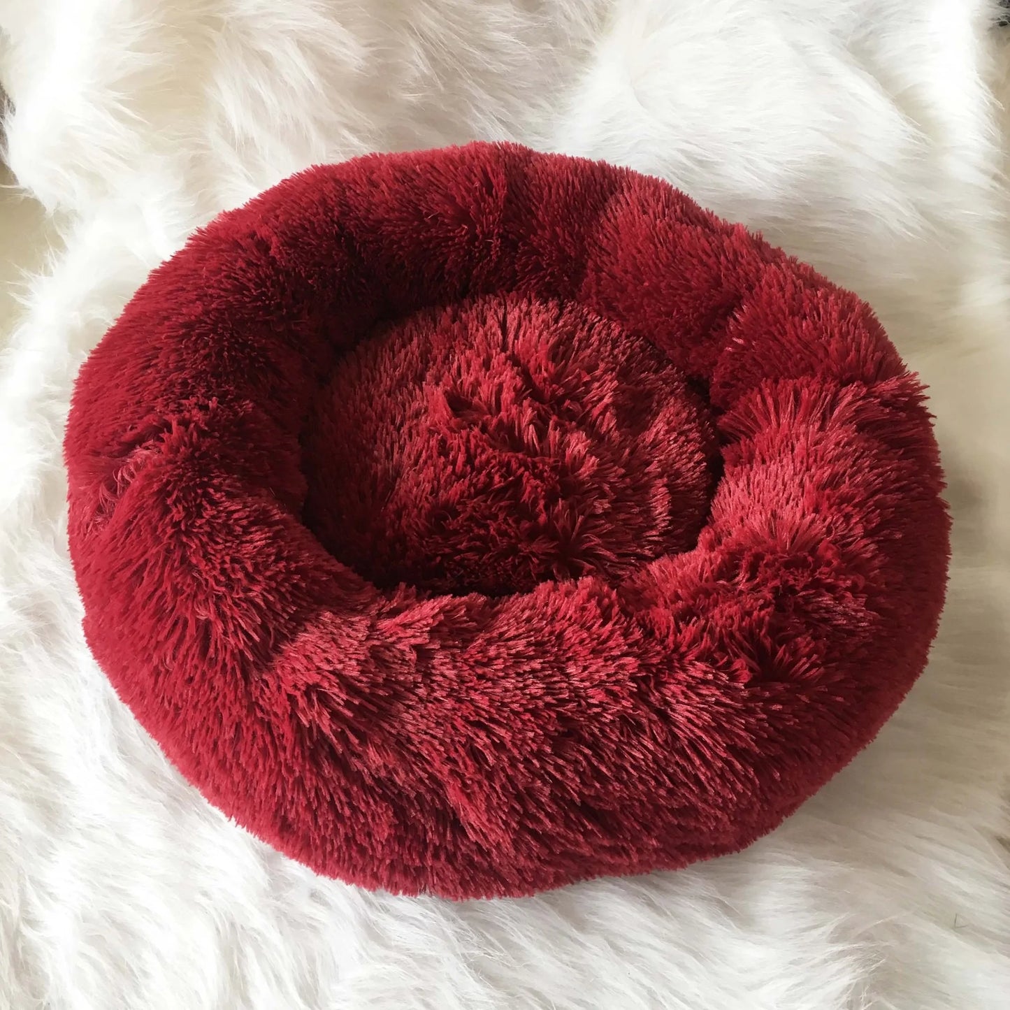 Plush Round Dog Bed